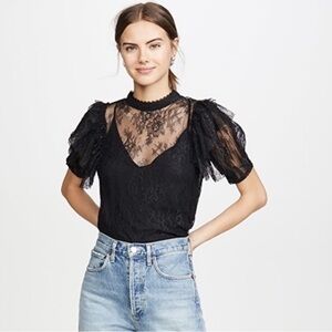 Free People Secret Admirer Lace Blouse RTP: 98 USD